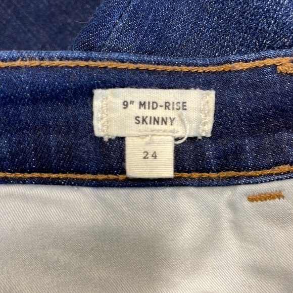 Madewell 9” Mid Rise Skinny Jeans Size 24 - Picture 6 of 8